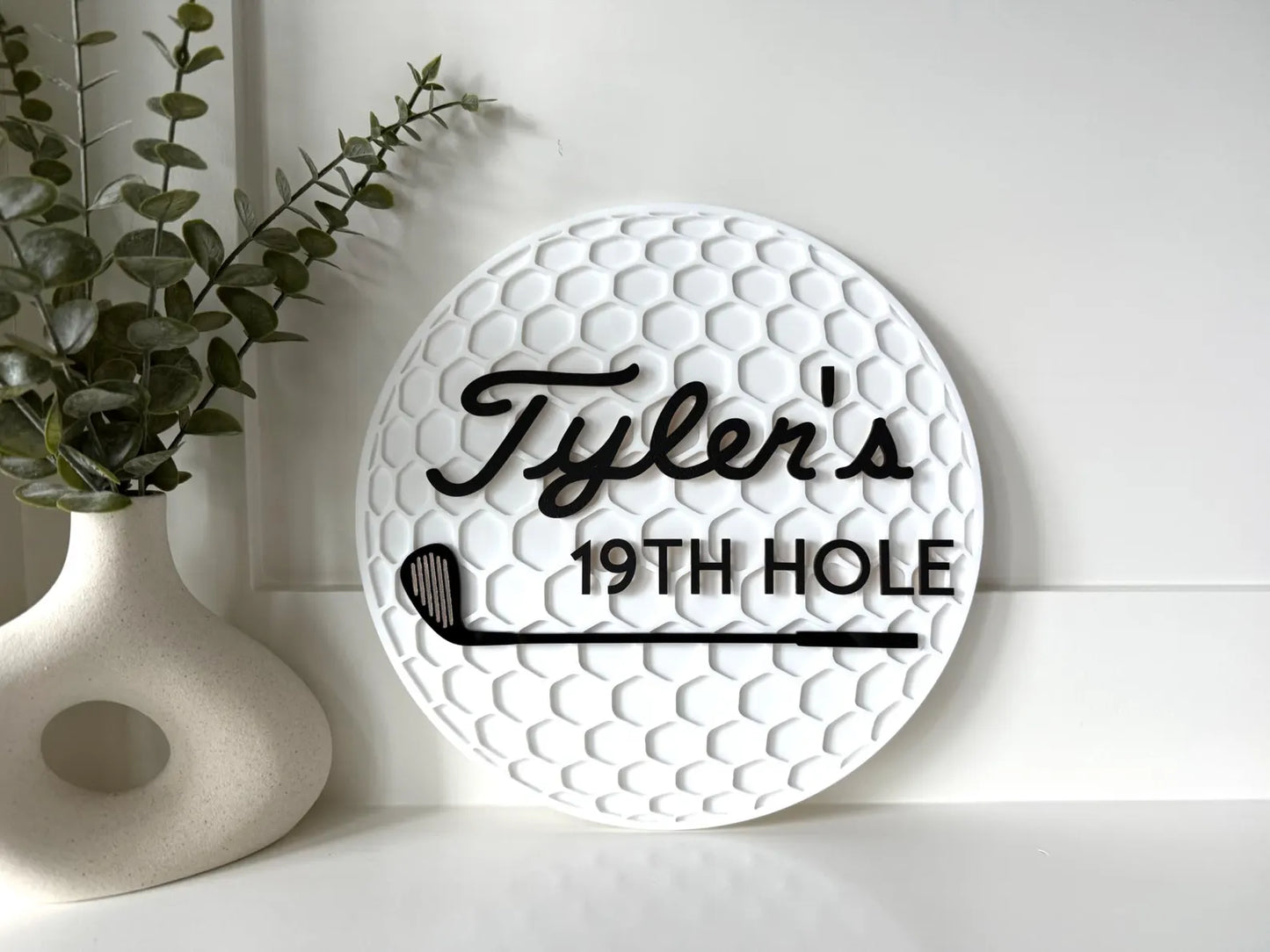 Personalized Golf Ball Name Sign | Custom Golf Nursery Decor