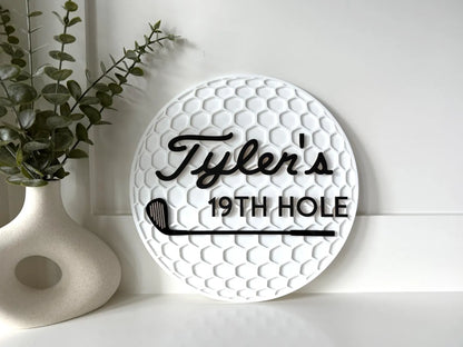 Personalized Golf Ball Name Sign | Custom Golf Nursery Decor