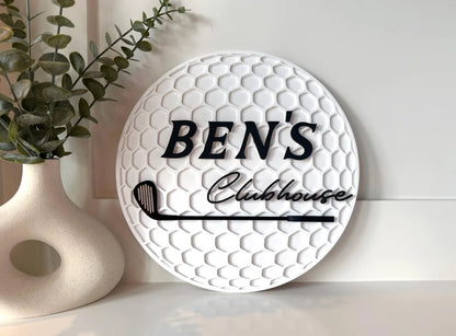 Personalized Golf Ball Name Sign | Custom Golf Nursery Decor