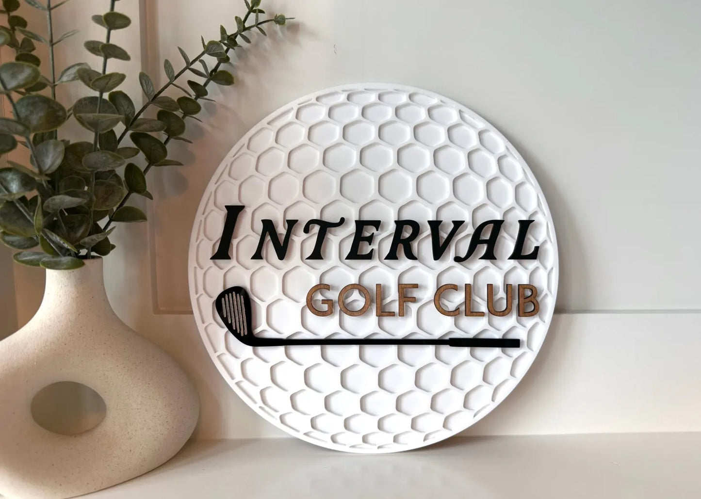 Personalized Golf Ball Name Sign | Custom Golf Nursery Decor