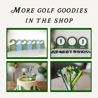 Personalized Golf Ball Name Sign | Custom Golf Nursery Decor
