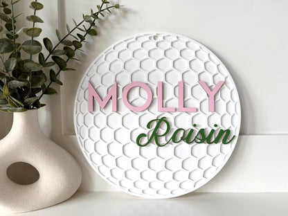 Personalized Golf Ball Name Sign