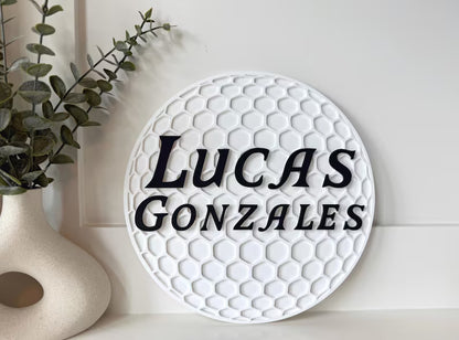 Personalized Golf Ball Name Sign