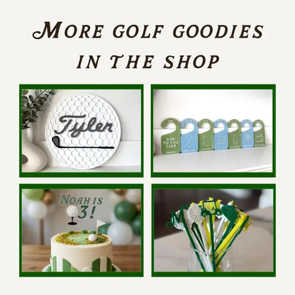 Golf Baby Milestone Markers | Personalized Golf Nursery Decor | Monthly Milestone Photo Props | New to the Club | Baby Shower Gift