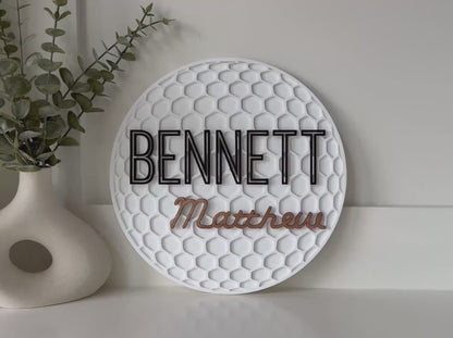 Personalized Golf Ball Name Sign